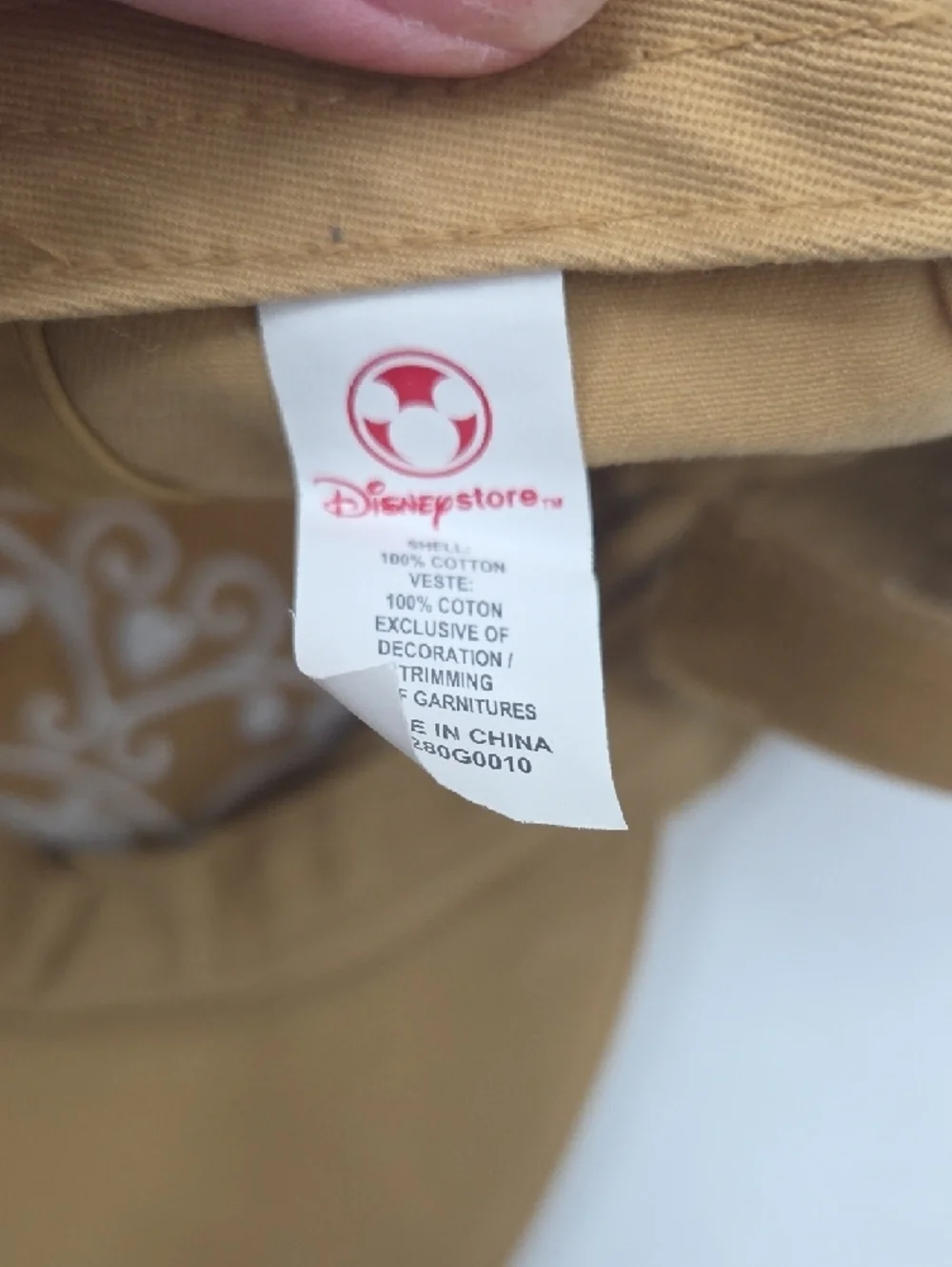 Disney Princess Gold-Tan Embroidered Tiara Cap